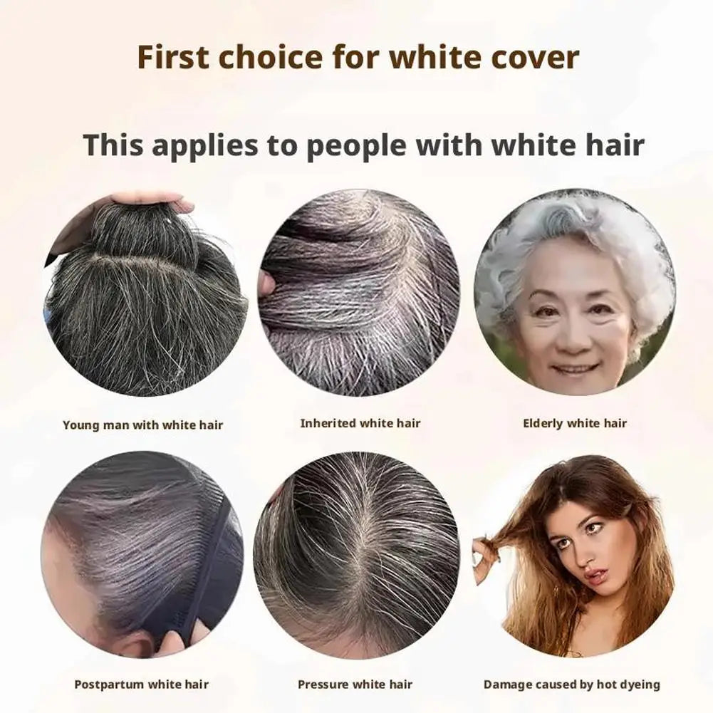 210ml Nourishing Plant-Based Hair Color Shampoo, Single Agent Floral Fragrance Hair Dye, Long Lasting Natural Hair Dye Shampoo