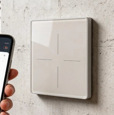 Smart Zigbee Wall Switch with Touch Glass Panel, Scene Mode Switching & APP Remote Control, No Neutral Wire Required