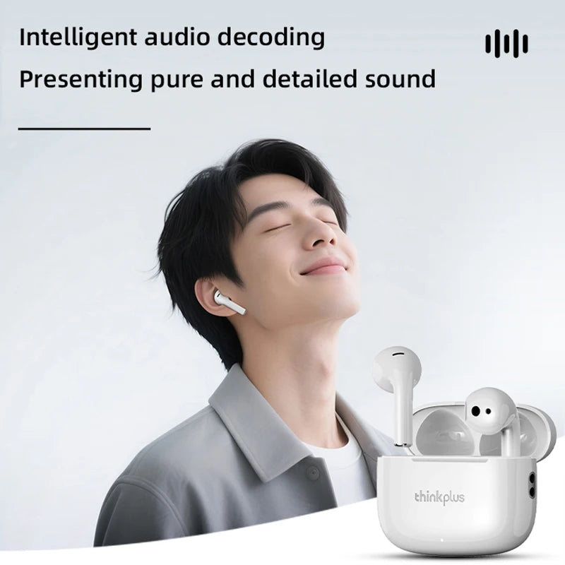 Lenovo LP30 Pro Headphones Wireless Bluetooth 5.4 Earphones TWS Hifi Sound Earbuds Gaming Sports Music Headset HD Call with Mic