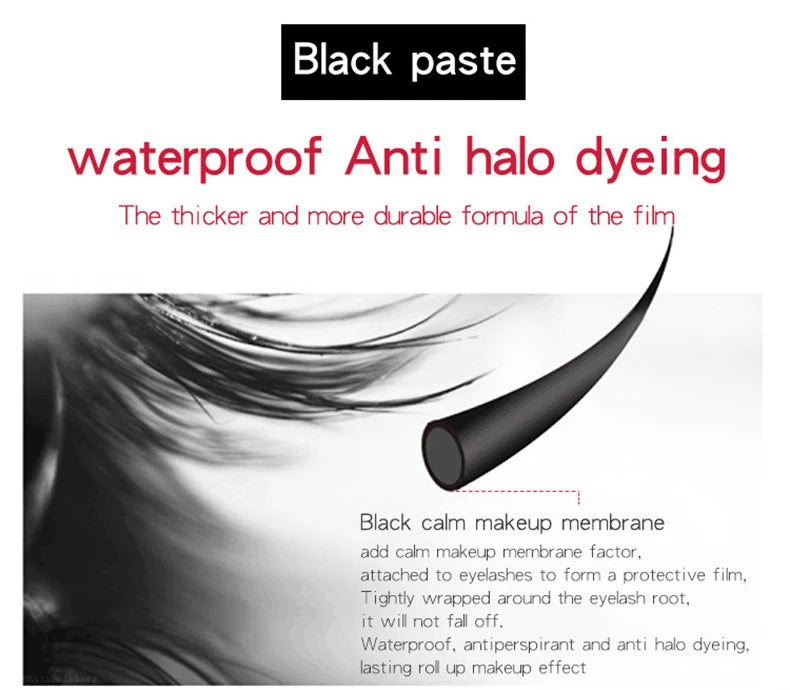 1PC 4D Silk Fiber Lash Curling Mascara for Eyelash Extension Black Thick Long Waterproof  Eye Lashes Mascara Makeup Cosmetics