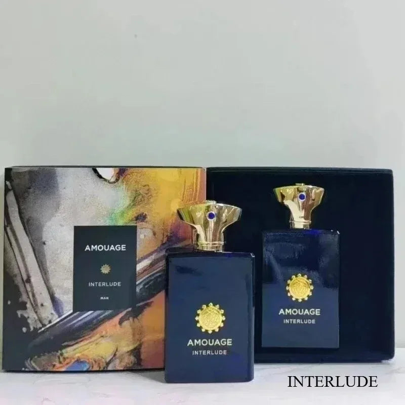 AMOUAGE 100ml Mens Perfume Collection Long Lasting Eau De Parfum Woody Spicy Floral Scent Elegant Romantic Luxury Gift Set