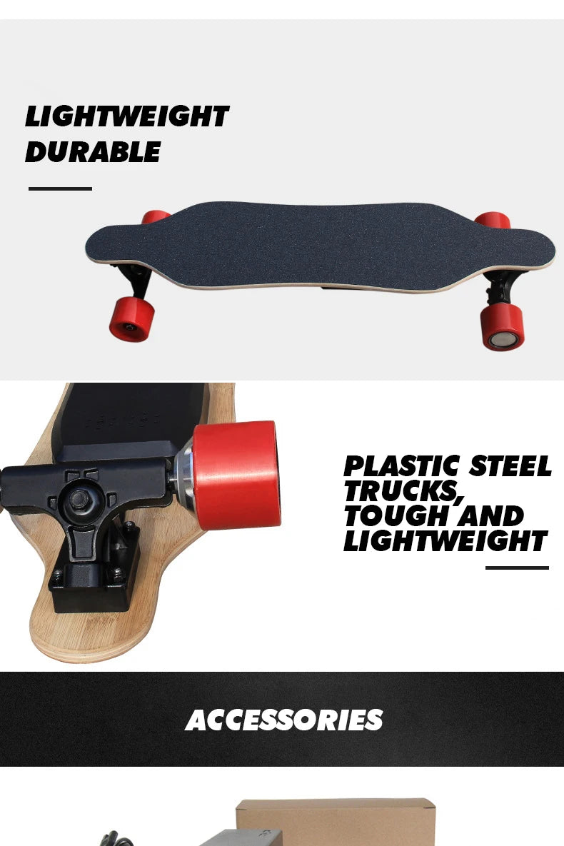 Electric Longboard for Adults High Speed Affordable Aluminum Deck with 90mm Polyurethane Wheels Customizable Colors for Boys