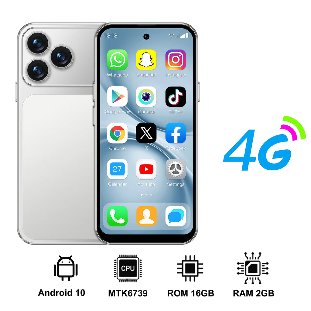 SERVO S45 PRO 4G LTE Mini Smartphone 4.5" Screen Android10.0 OS 3GB+64GB WiFi Hotspot 2MP Camera 2 SIM Card Pocket Smart Phones