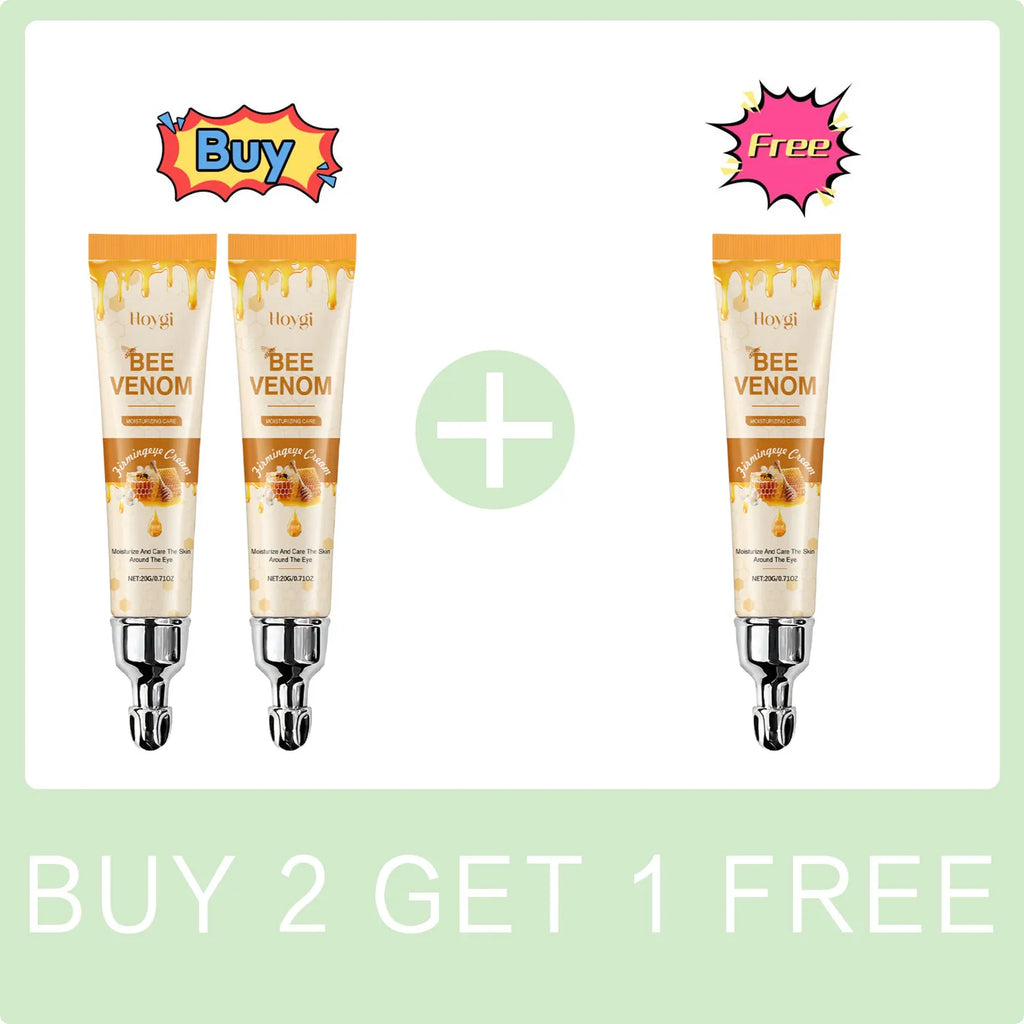 Bee Venom Eyes Cream Massage Under Eyes Dark Circles Remove Reduce Eye Fine Lines Increase Elasticity Moisturizing Eye Skin Care