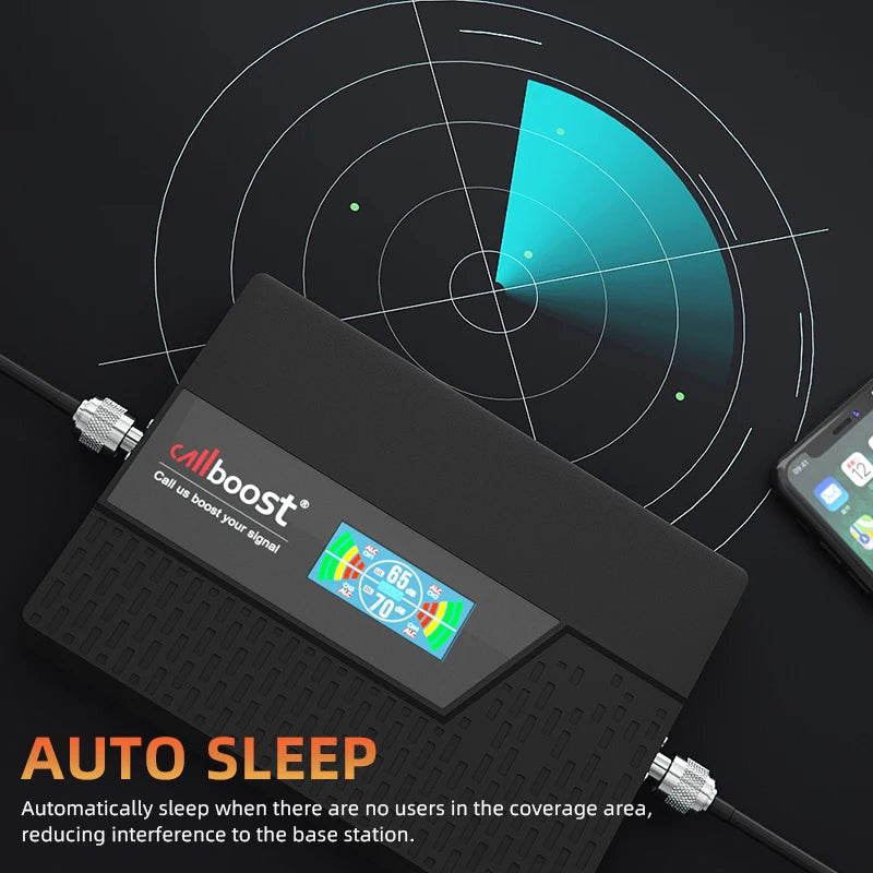 Callboost Four Band 4G LTE network booster 900 1800 2100 2600 Signal Amplifier Cell Phne Repeater 850 1700 1900 700 4G Internet