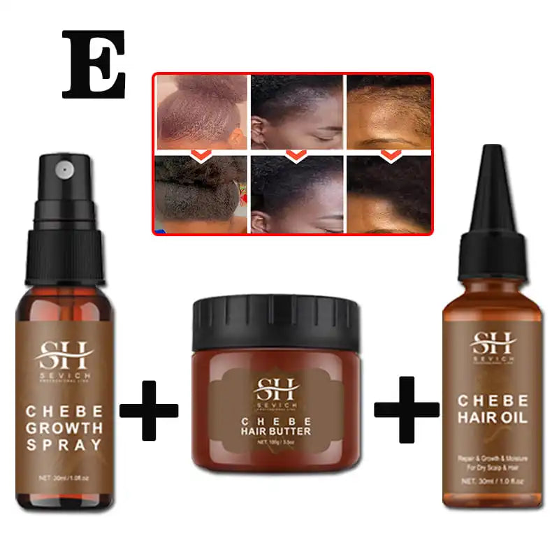 100% Chebe Powder From Chad Africa Women Traction Alopecia Treatment Oil Men Fast Hair Growth Spray Hair Loss Treatment Sevich