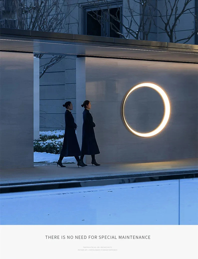 Outdoor Moon Wall Light Modern IP65 Waterproof Porch Garden Wall Lamp Patio Garage Door Antiwa Fixtures Lighting Decoration