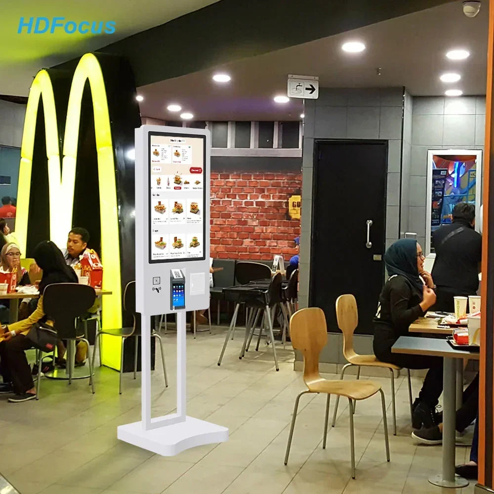 202627-Inch Self-Service Fast Food Payment Kiosk Touch Screen Cinema Ticket Vending Machine With SDK Function