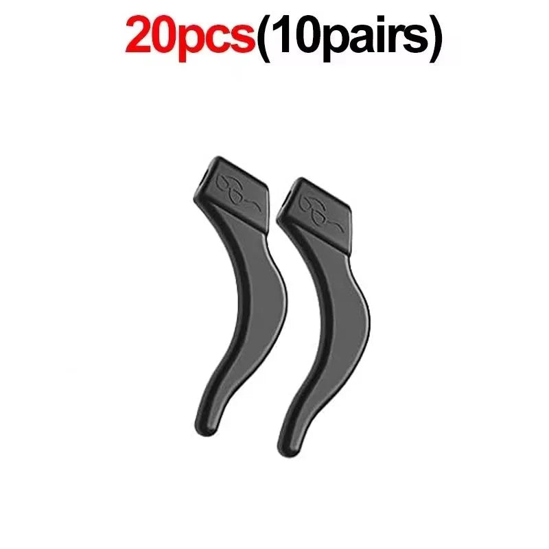 2/40pcs Silicone Ear Hook Anti-slip Glasses Leg Ear Sleeve Bracket Fastener Sunglasses Accessories Grip Anti-fall Eyewear Holder