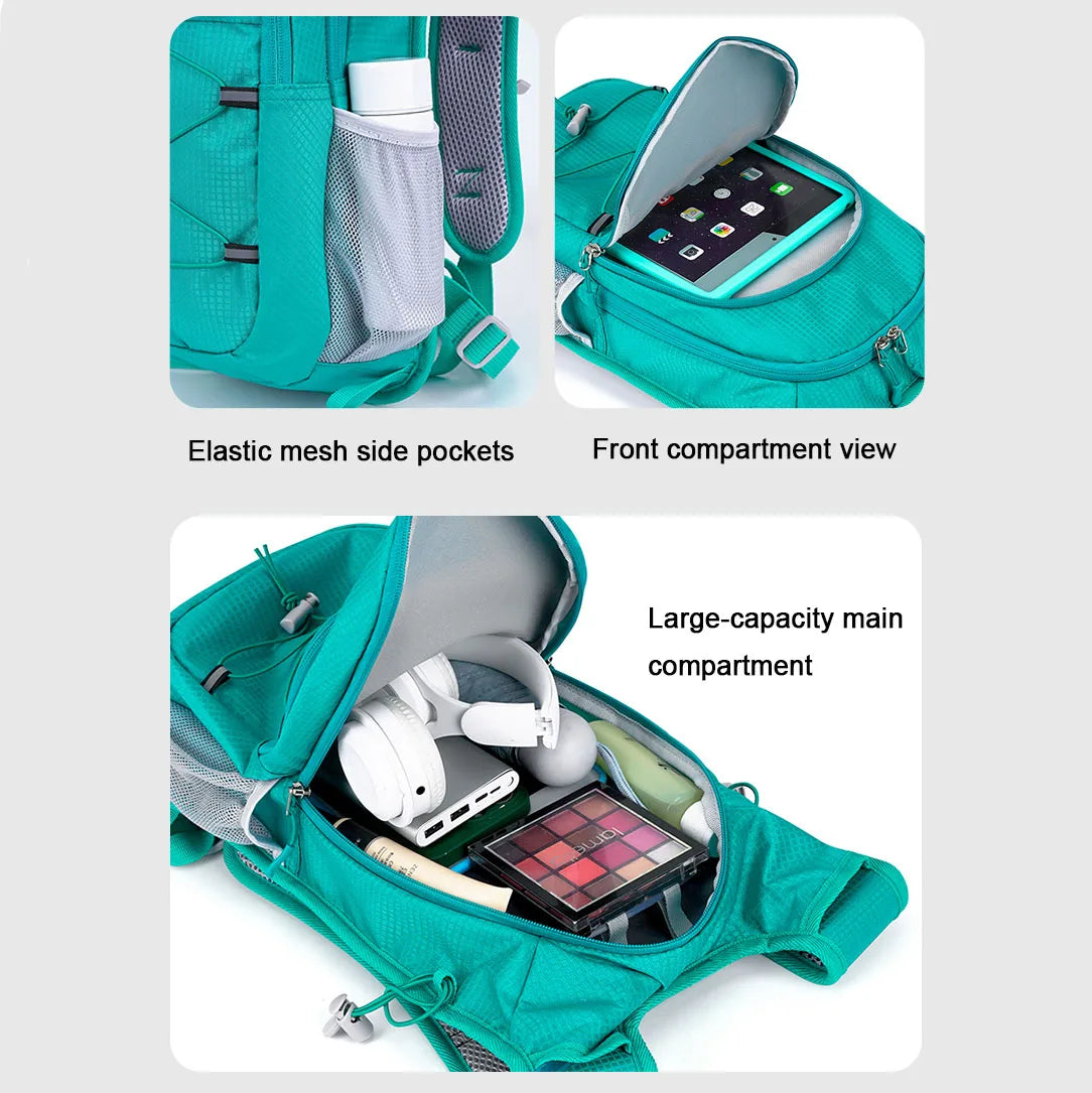 12L Lightweight Outdoor Backpack Unisex Waterproof Multifunctional Hiking Trekking Cycling Travel Daypack For Men Women