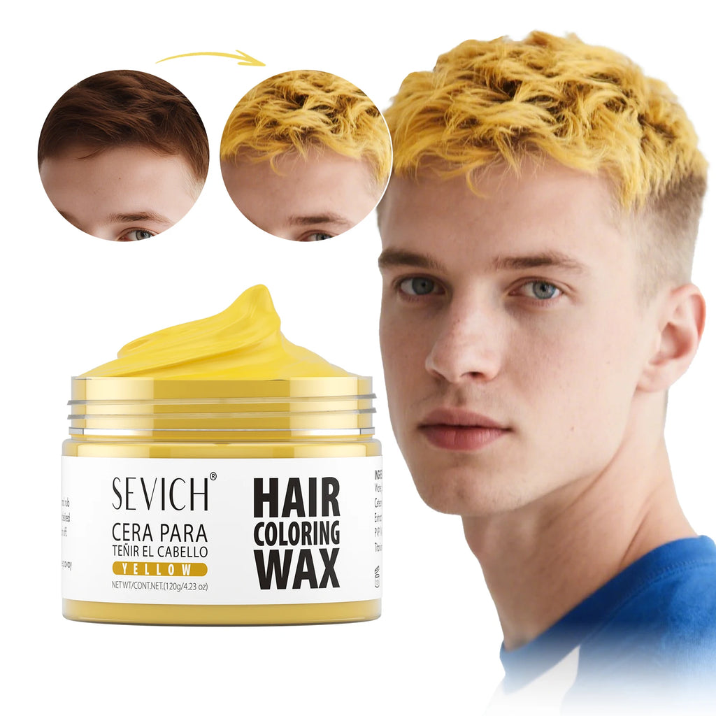 Sevich 50g Hair Color Wax Disposable Fashionable Hair Paste Long Lasting Paint Coloring Cream for Party, Halloween, Christmas