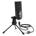 FIFINE Metal USB Condenser Microphone with Gain Knob,Newly Upgraded Detachable Dual-Joint Recording Mic for Laptop/PC-K669