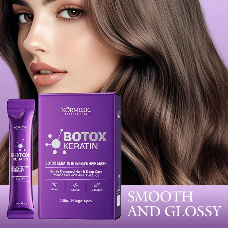 Magical 5 Second Keratin Hair Mask Repair Damage Frizzy Soft Smooth Shiny Hair Deep Moisturize Hair Treat Repair Hair Care Mask