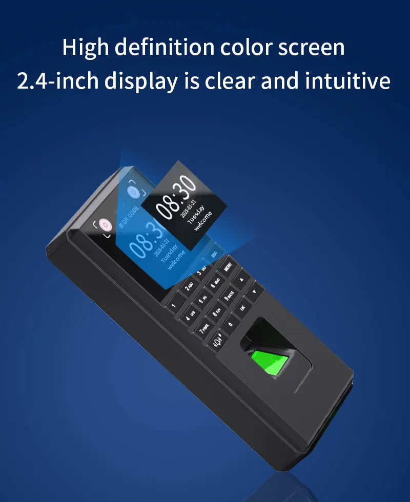 Palm Vein Face Recognition Access Control System Employee Attendance Machine Fingerprint Unlocking RFID Card