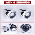 3 Inch H4 H7 LED Angel Eyes Bi LED Lenses 9005 9006 Projector Headlight For Hella Car Lights Headlamp Car Accessories RHD 160W