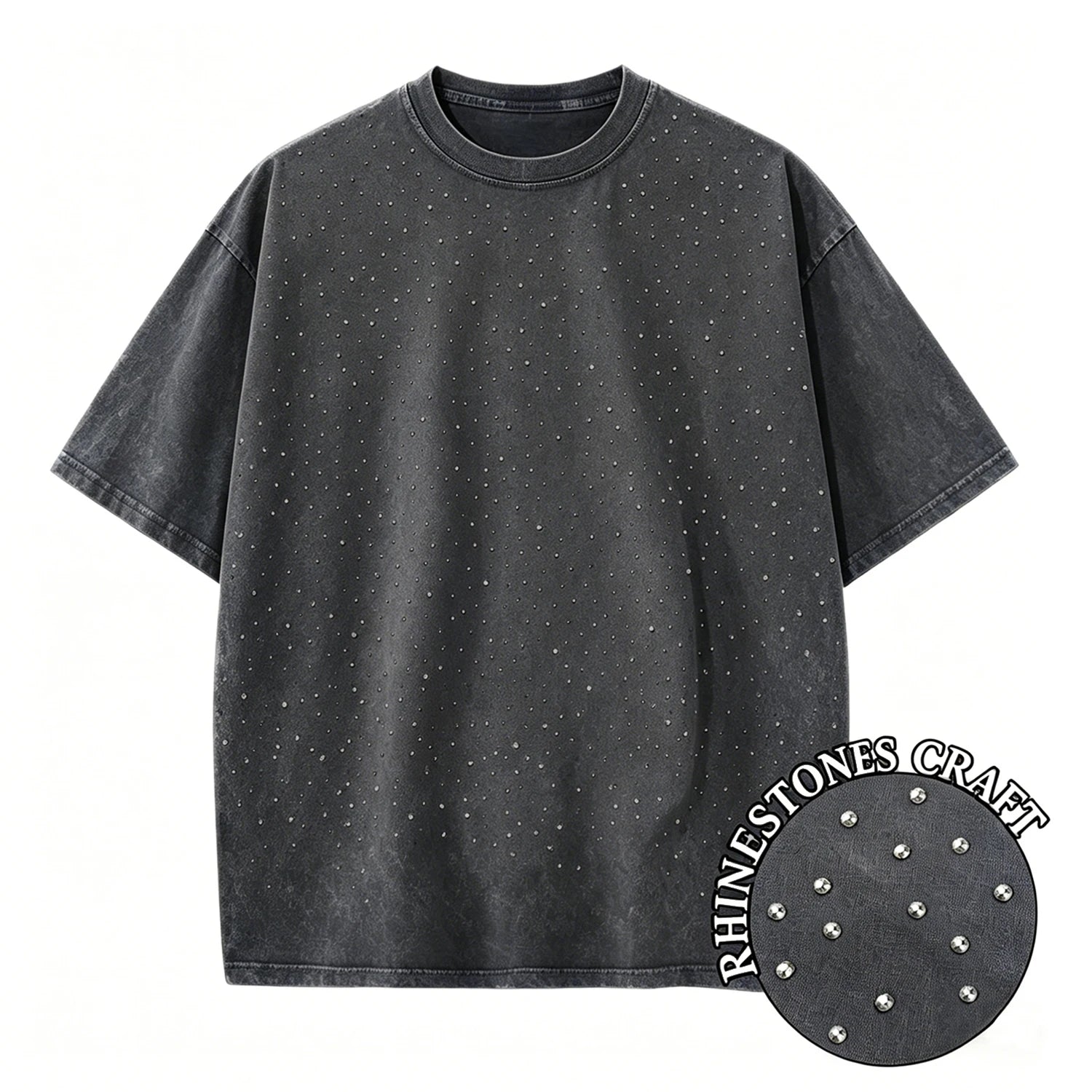 Solid Washed And Distressed T Shirt Men Trendy Loose Holes Clothes Summer Breathable Fitting Pure Cotton Soft Unisex T-Shirt