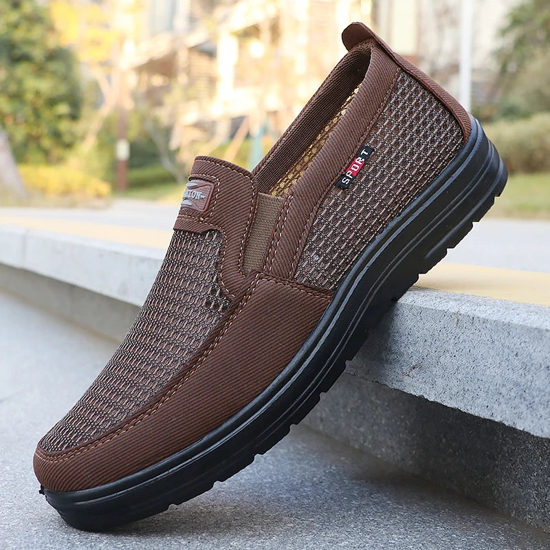 Men's Fashionable Solid Woven Knitted Running Shoes - Lightweight, Breathable and Non-Slip - Perfect Sports Shoes for Outdoor Activities