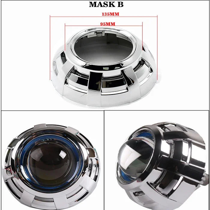 SANVI 2PCS S13 60W 6000K Dual Hyperboloid Bi LED Projector Lens 3R G5 H4 h7 9005 9006 Auto Projector Lens LHD Headlight