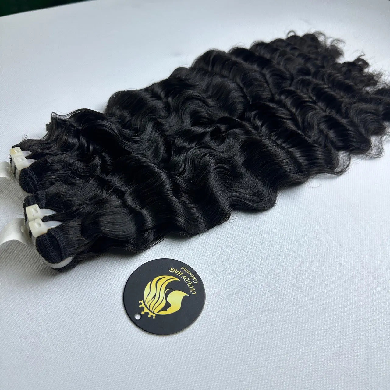 Factory Wholesale Cloudy Hair Collection Vietnamese Hair Super Double Drawn 100% Virgin Human Hair Weave Afro Bouncy Curly