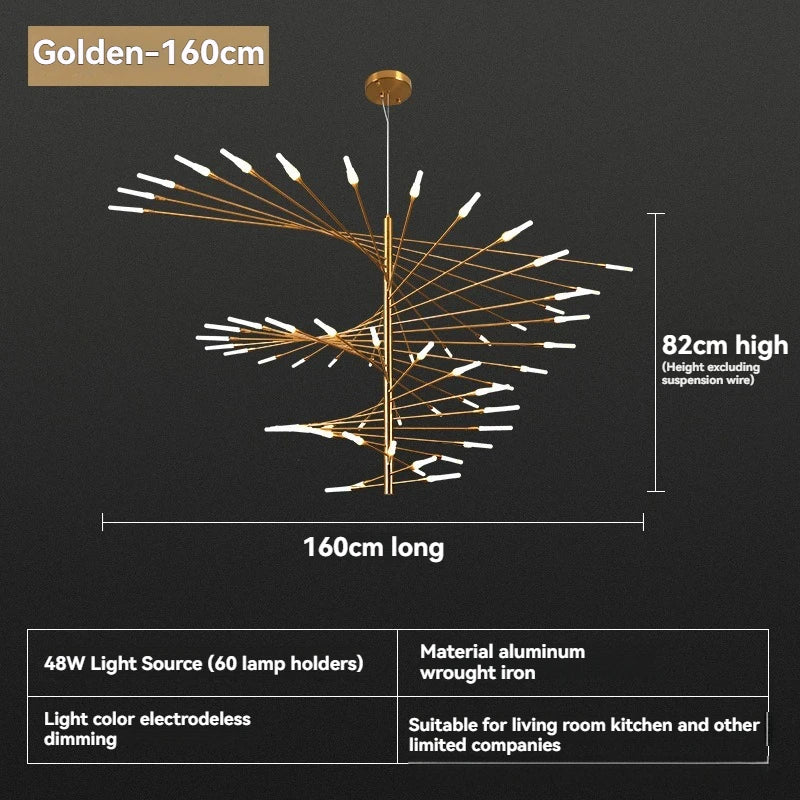 Modern LED Ceiling Pendant Light-modern Dimmable Lighting for Living Room, Kitchen, and Luxury Room Decoration
