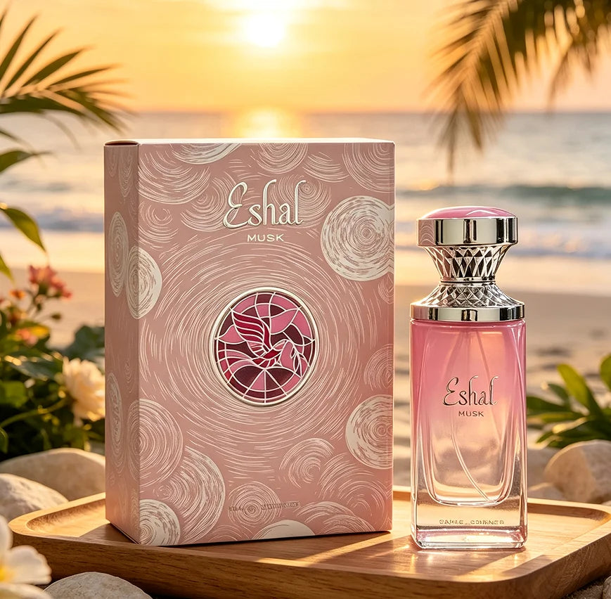 Eshal Musk newly launched female perfume spray, sweet white flowers, soft food flavor, musk, 3.4oz100ml