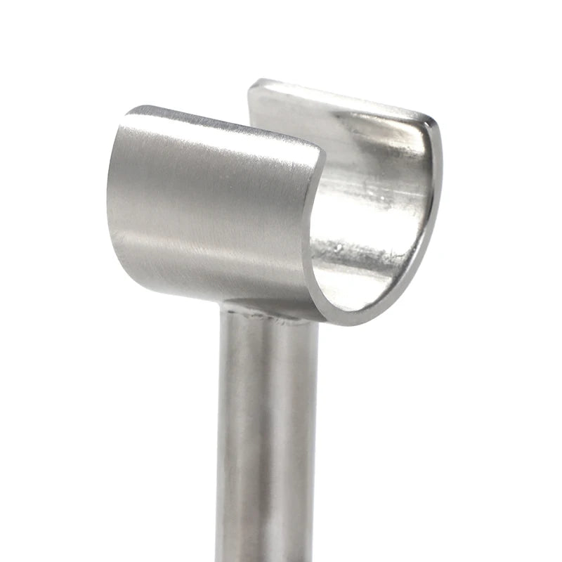 Stainless Steel Bathroom Easy Install Shower Head Holder Hotel With Screws Durable Heavy Duty Wall Mounted Home Adjustable Angle