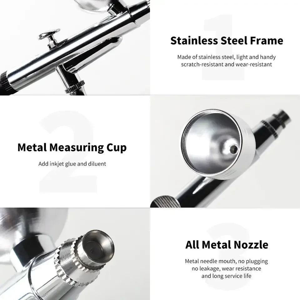 Nail Tattoo Color Painting Moisturizing Spray Nano Injector Portable Spray Gun Compression Kit Beauty Cleansing Whitening