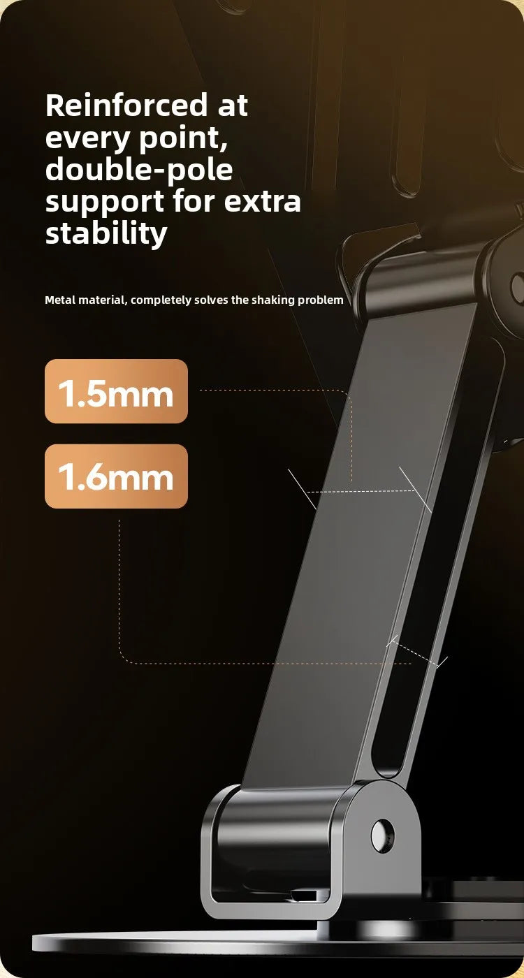 360° Rotation Portable Tablet Holder For iPad iPhone 15 Xiaomi Folding Lazy Desktop Live Mobile Phone Stand Mount Bracket