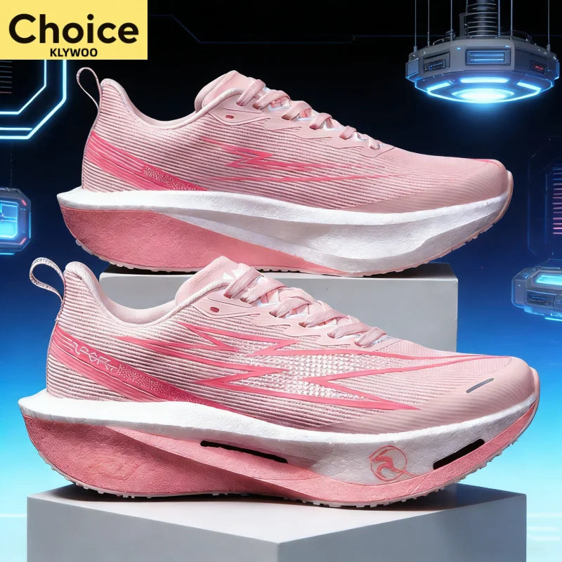 NEW Running Shoes Carbon Board Speciality Marathon Men Sports Breathable Lightweight Women's Comfortable Athletic Brand Sneakers - Beauty