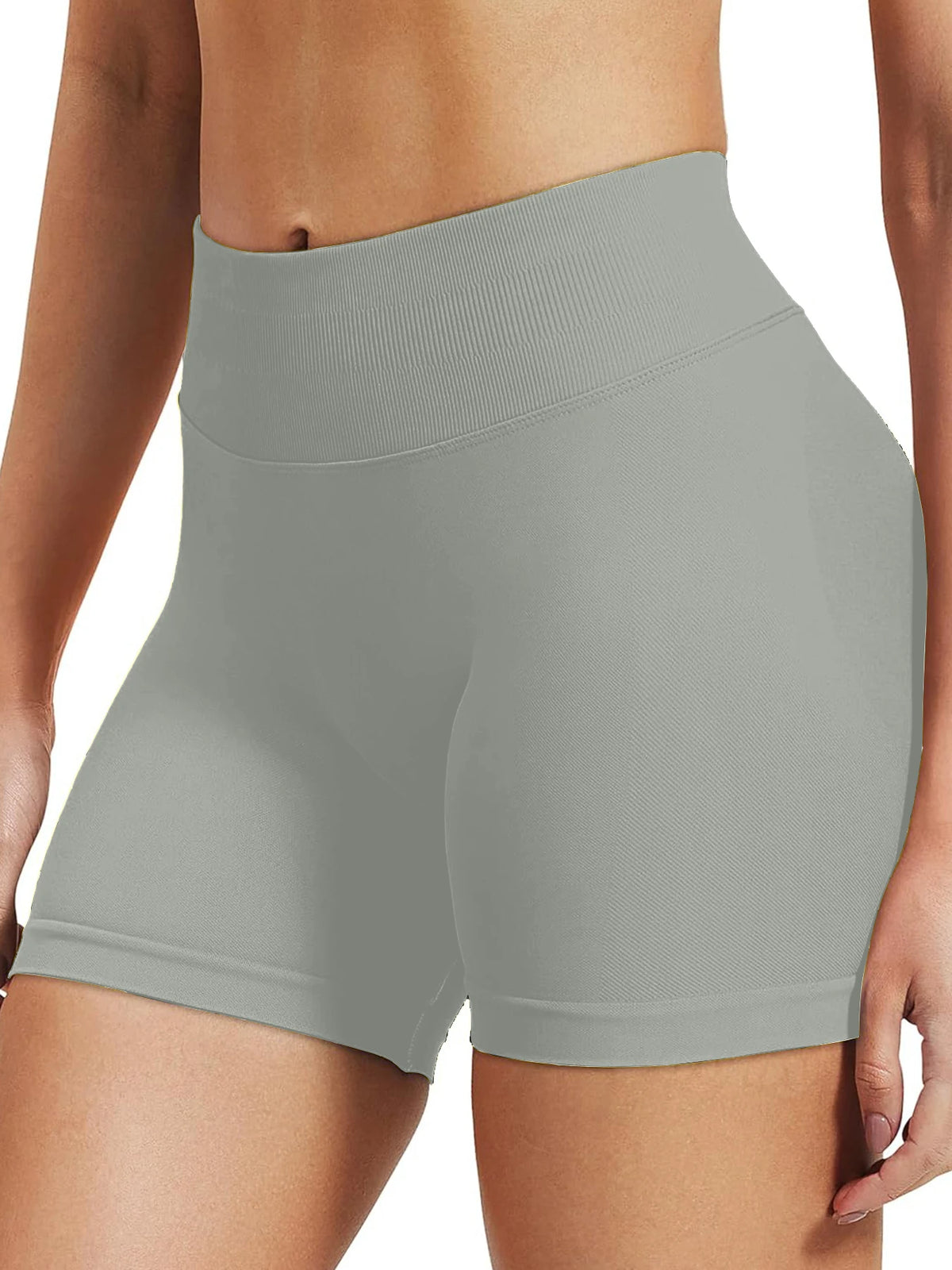 High stretch hip lifting fitness yoga shorts with peach hips and no awkward lines, Pilates medium intensity training shorts