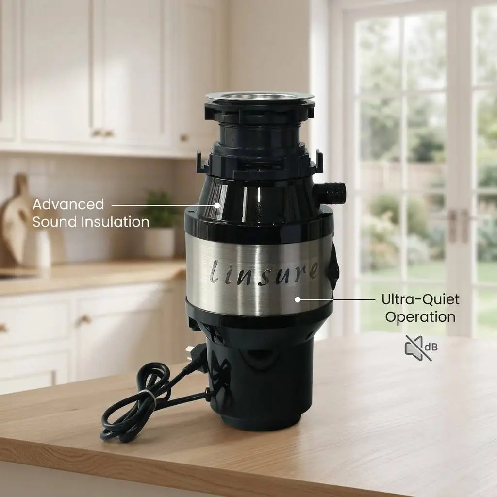 Home Machines Wireless Switch Food Waste Disposer Ultra-Quiet Kitchen Garbage Disposal Brushless Compact Waste Processor
