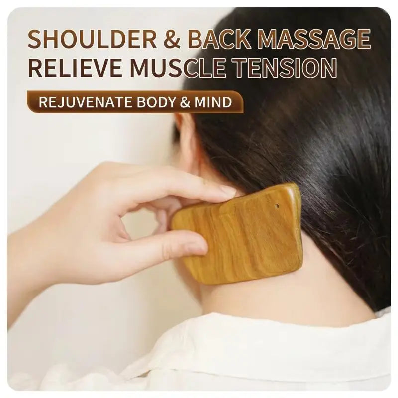 Wooden Gua Sha Scraper Universal Face Massager Tool For Facial Beauty Eye Massage