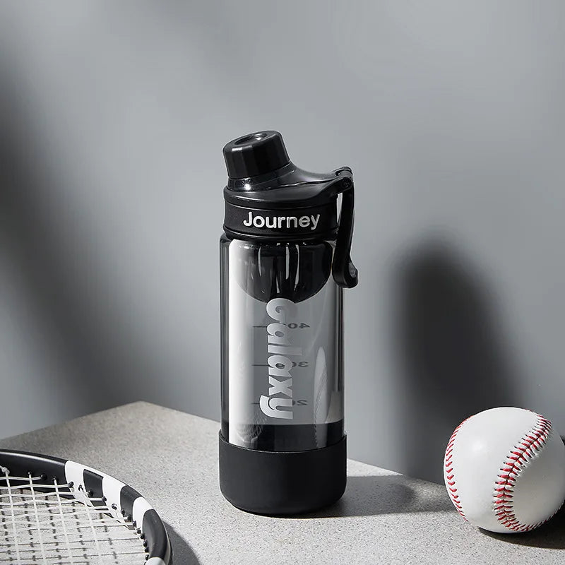 Large Capacity 800ml Fitness Water Jug with Removable Filter, Transparent Sports Bottle, Leak-Proof Fitness Hydration Bottle