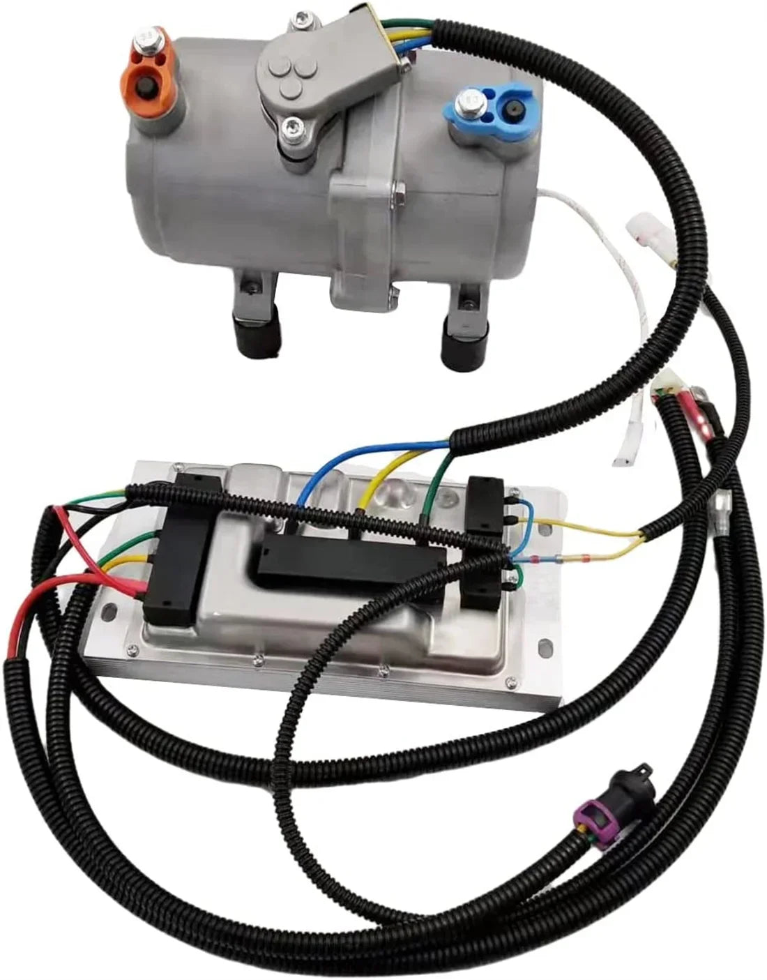 12V 24V With Control Panel Car Electric Air Conditioner A/C Air Conditioning Compressor For Truck Bus Automotive Boat Tractor