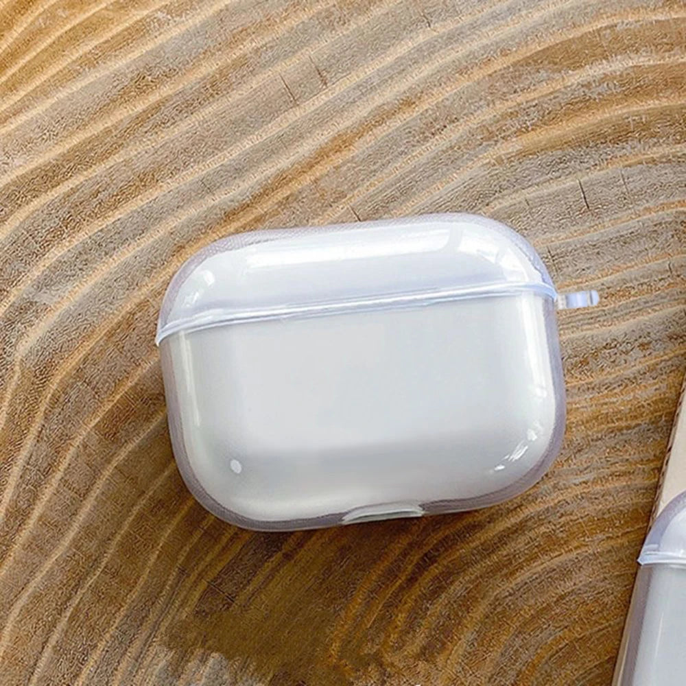 Clear Soft TPU Earphone Case For Airpods Pro 3 Pro 2 Pro Shockproof For Airpods 4 3 2 1 Bluetooth Wireless Earphone Cover Solid
