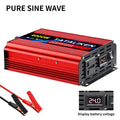 Pure Sine Wave Inverter 1000W-4000W DC 12V and 24V to AC 220V 50hz Power Inverter Charger  Adapter Universal Socket