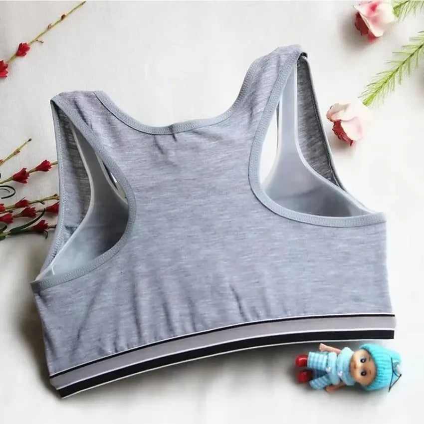 1 Pcs Children Student Teenagers  Lingerie Brassiere Sport Maiden Girl Comfy Underwear BraTeen Top Bras Bralette
