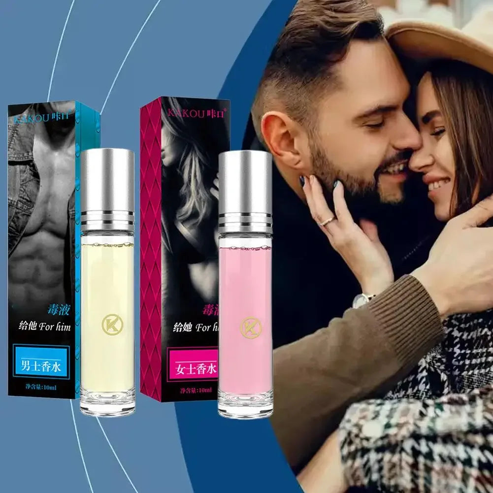 10ml Unisex Roll-On Eau De Toilette Fresh Natural Fragrance Pheromone Temptation Lasting Dating Mini Portable Ball Body Parfum