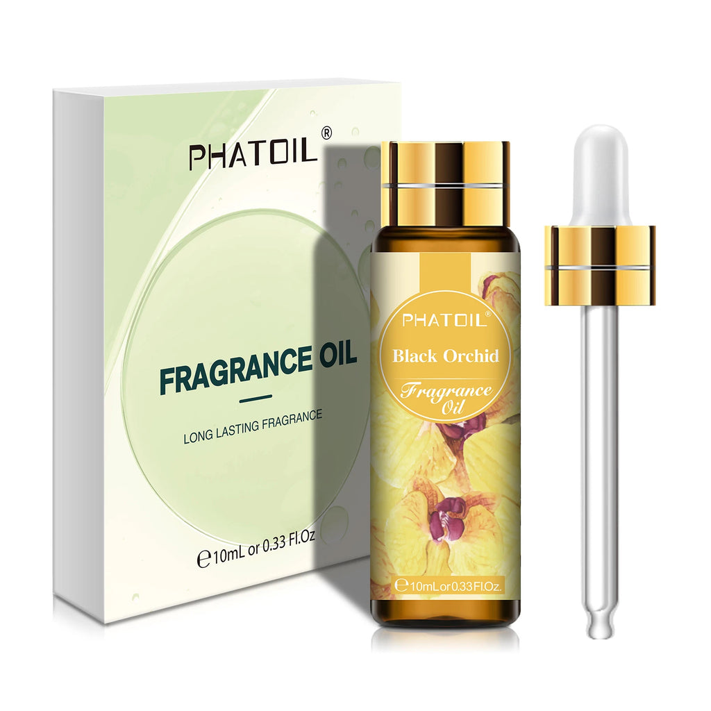 PHATOIL 10ml Fragrance Oil with Dropper White Musk Bubble Gum Sea Breeze Vanilla & Coconut  Coffee Aromatherapy Fragrance Oils