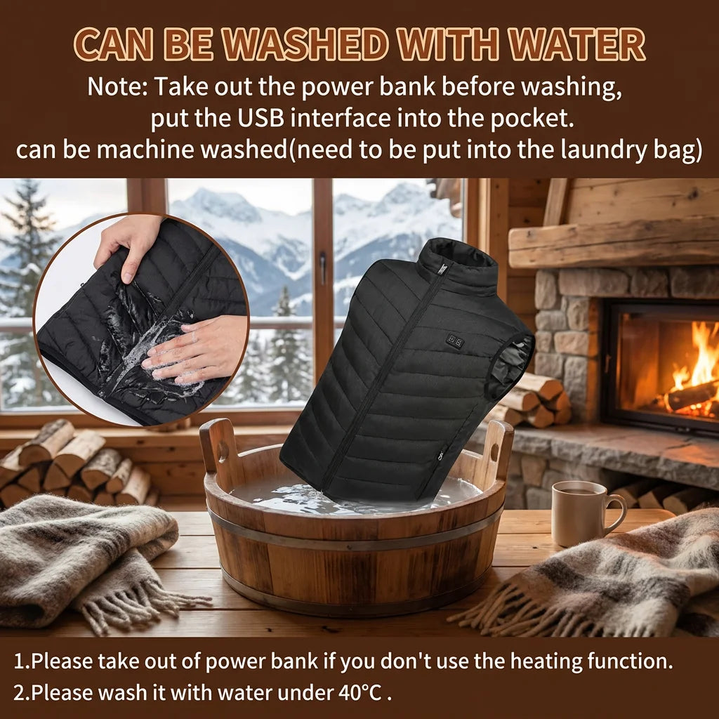 13 Zones Heated Vest Men Women Usb Heated Jacket Thermal Hunting Vest Winter Heating Jacket Chauffante Heating Veste EU Size