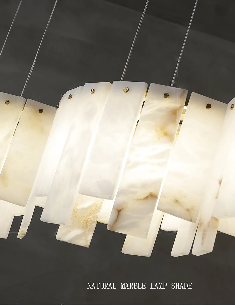 Modern Light Luxury Natural Marble Ceiling Pendant Lamps Home Decor Appliance Hanging Lamps Brushed Matte Gold Lighting