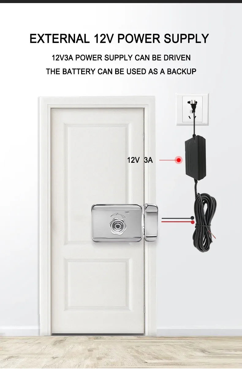 Tuya WIFI Smart Door Lock Double Side Fingerprint Lock Waterproof Outdoor Gate Passcode/IC Card /Key/Fingerprint/APP Unlock