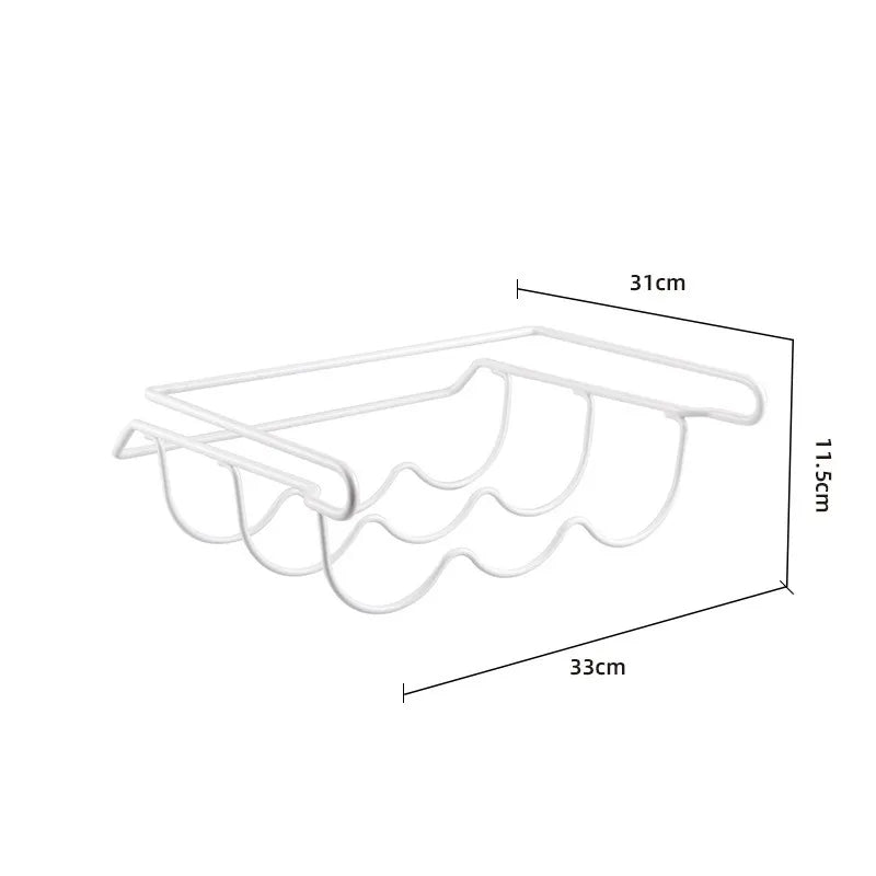 Household Convenience Small Tools Refrigerator Organizer Rack Inside Shelf Beer Wine Bottle Holder Rack Kitchen Storage Shelves
