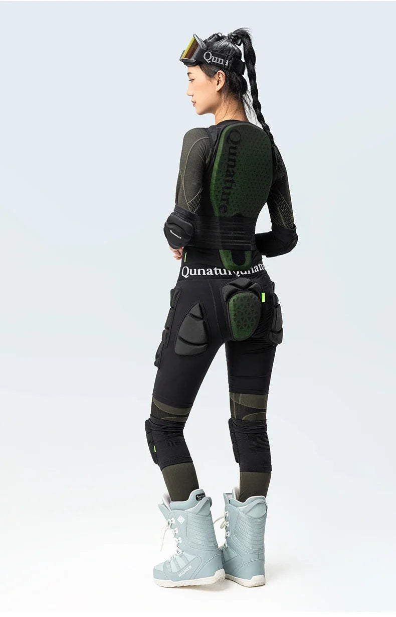 Qunature Sport Knee Pads Single Double Board Ski Knee Pads Protective Gear Knee Anti-fall Riding Outdoor  Legs Knee Pads