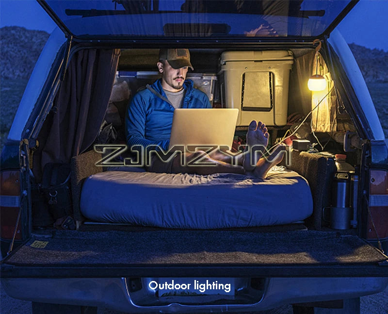 Outdoor Camping Lights Tent Ambiance Pendant Light Silicone Lampshade USB Rechargeable Light Outdoor Camping Equipment