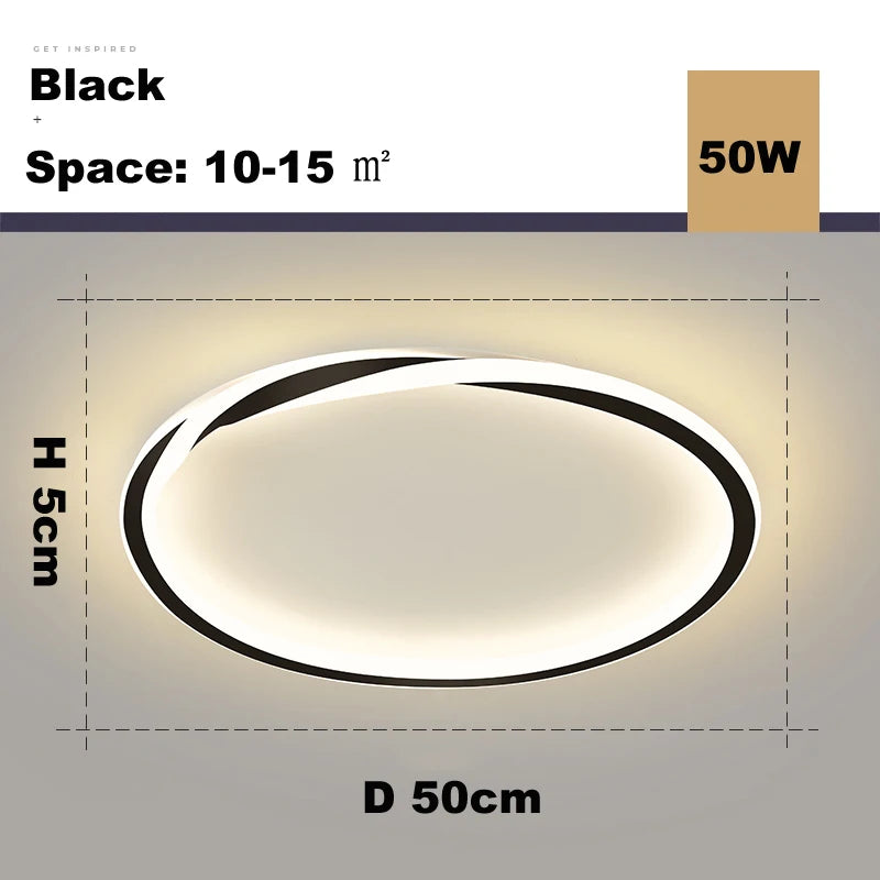 Modern LED Room Decoration Ring Ceiling Light Living Room Bedroom Dining Room Ceiling Lamp Indoor Lighting Decorative Lamps