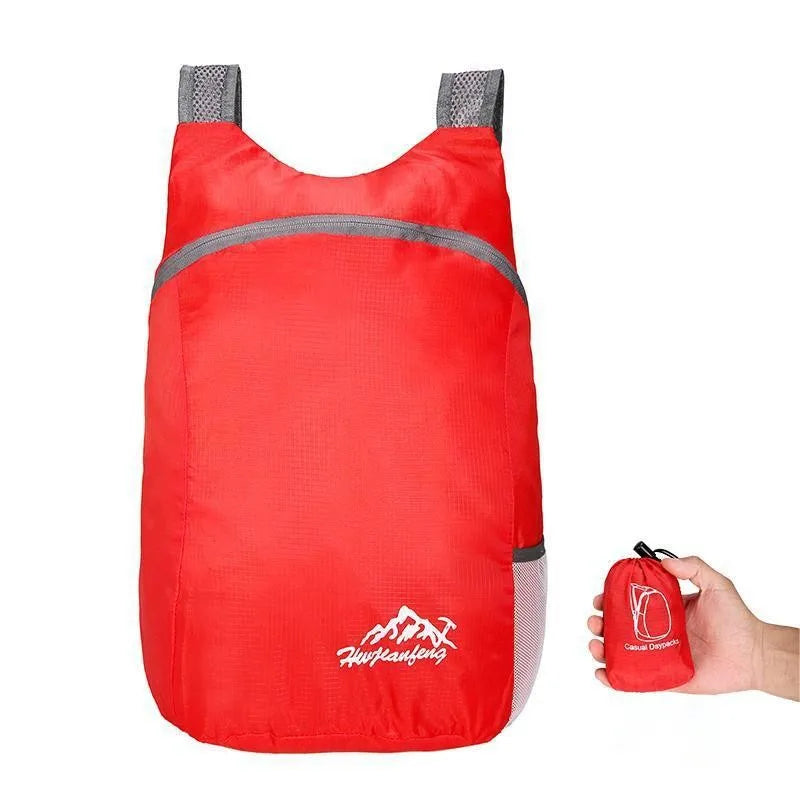 Outdoor lightweight sports bag waterproof backpack wear-resistant travel bag foldable backpack small backpack storage bag