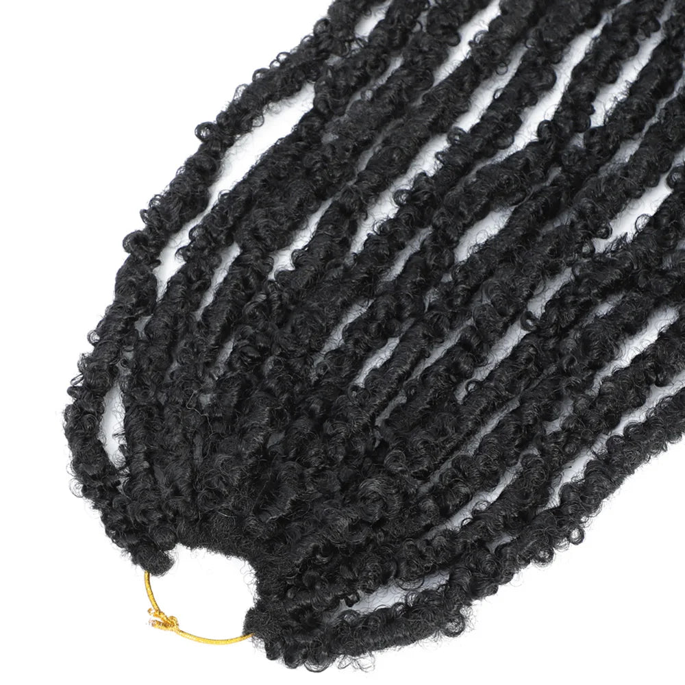 12 14 18 24 36 Inches Distressed Butterfly Locs Crochet Hair Faux Locs Crochet Braids Messy Soft Locs Braiding Hair Extensions