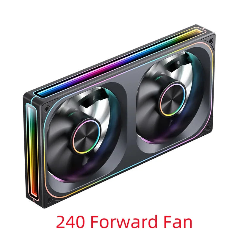 JONSBO ZA-120/240/360 Computer Case Fan 12CM 5V ARGB 120mm Monolithic Structure Water-Cooled Fan  PWM Forward/Reverse Fan Kits