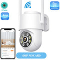 8MP 4K Outdoors Wifi Camera Dual Lens Security PTZ IP Camera 5X Digital Zoom Lens Human IP66 Waterproof Auto Detect Tracking Cam
